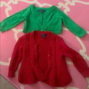 💚❤️ beautiful GAP sweater/cardigans 6-12 months